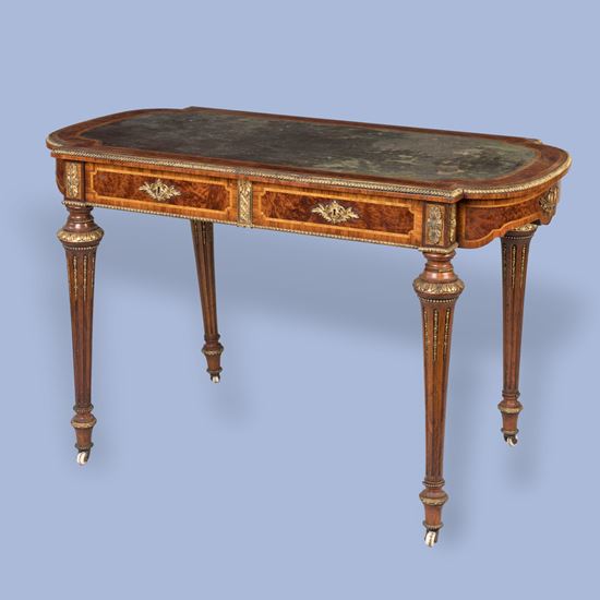 A Fine Thuya Wood Bureau Plat In the Louis XVI Manner